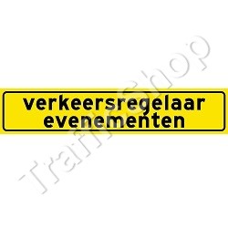 Autobord VERKEERSREGELAAR EVENEMENTEN sticker 50x10cm